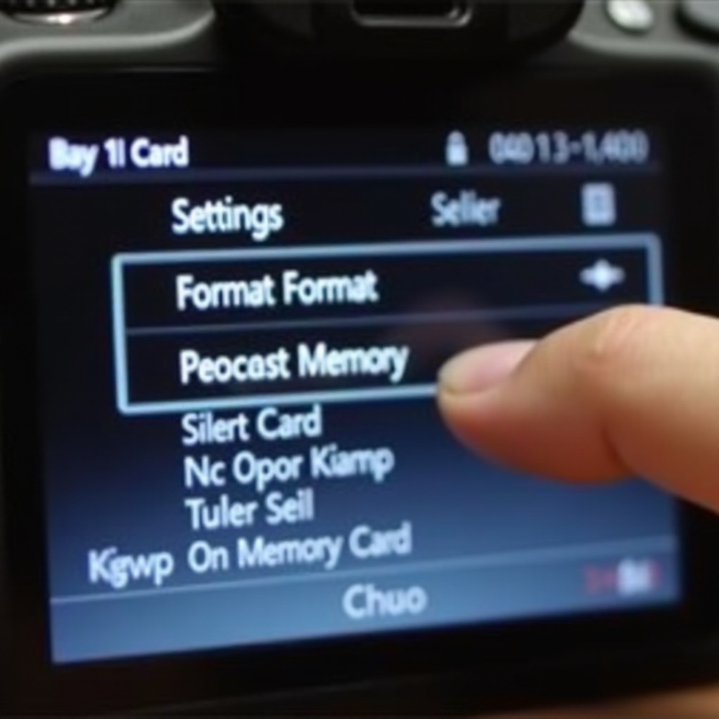 วิธีฟอร์แมตการ์ดหน่วยความจำกล้อง