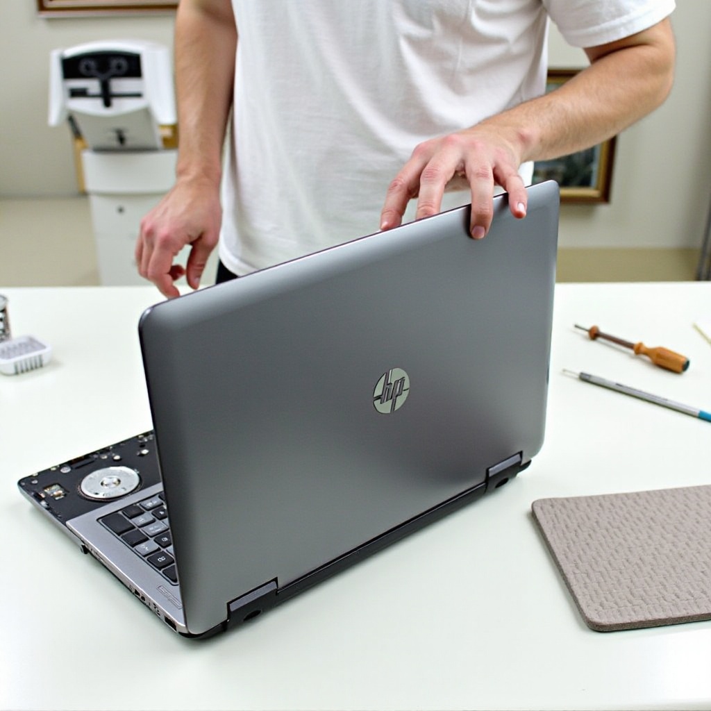 smontaggio del modello di laptop hp 14-fq0051nr