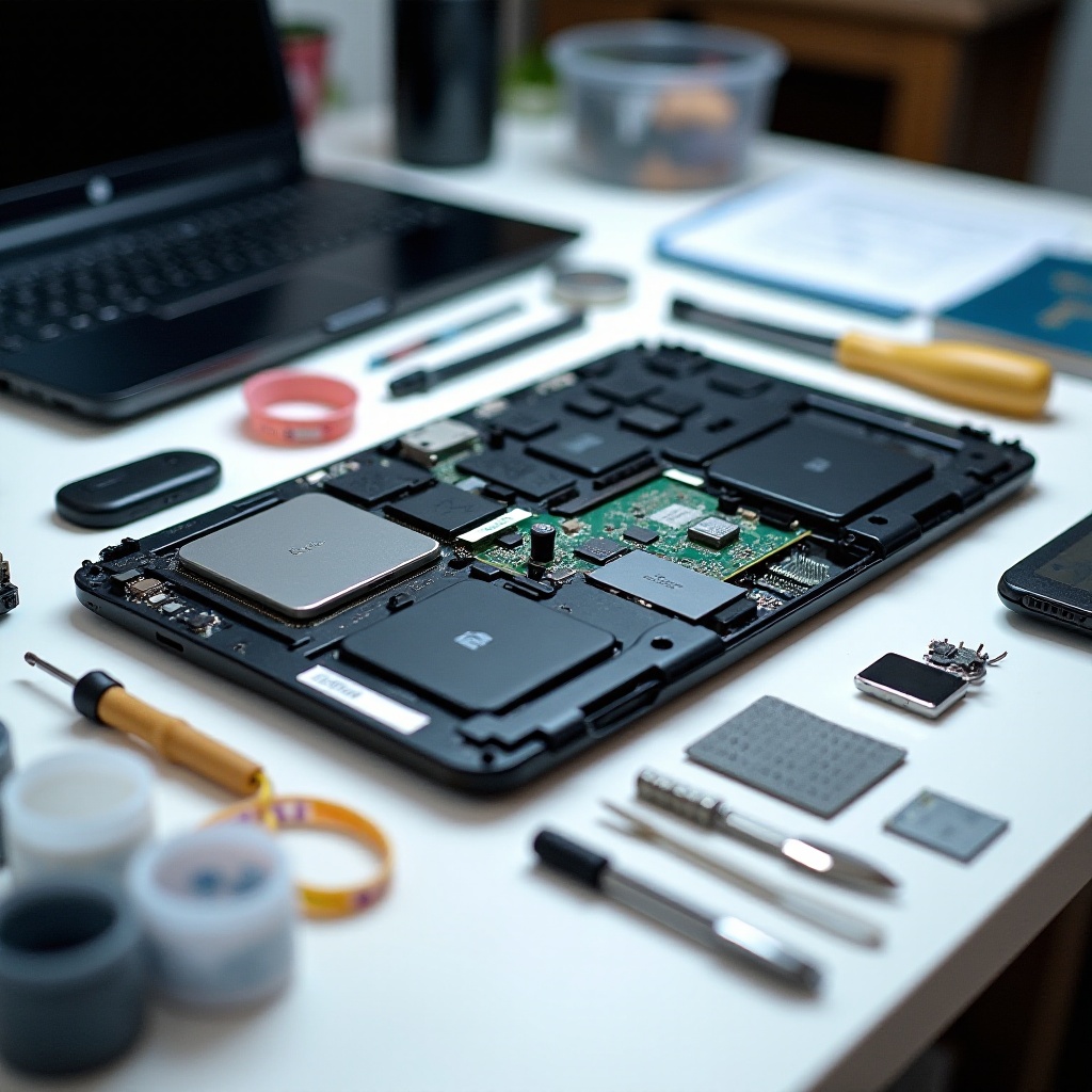 desmontagem do modelo de laptop hp 14-fq0051nr