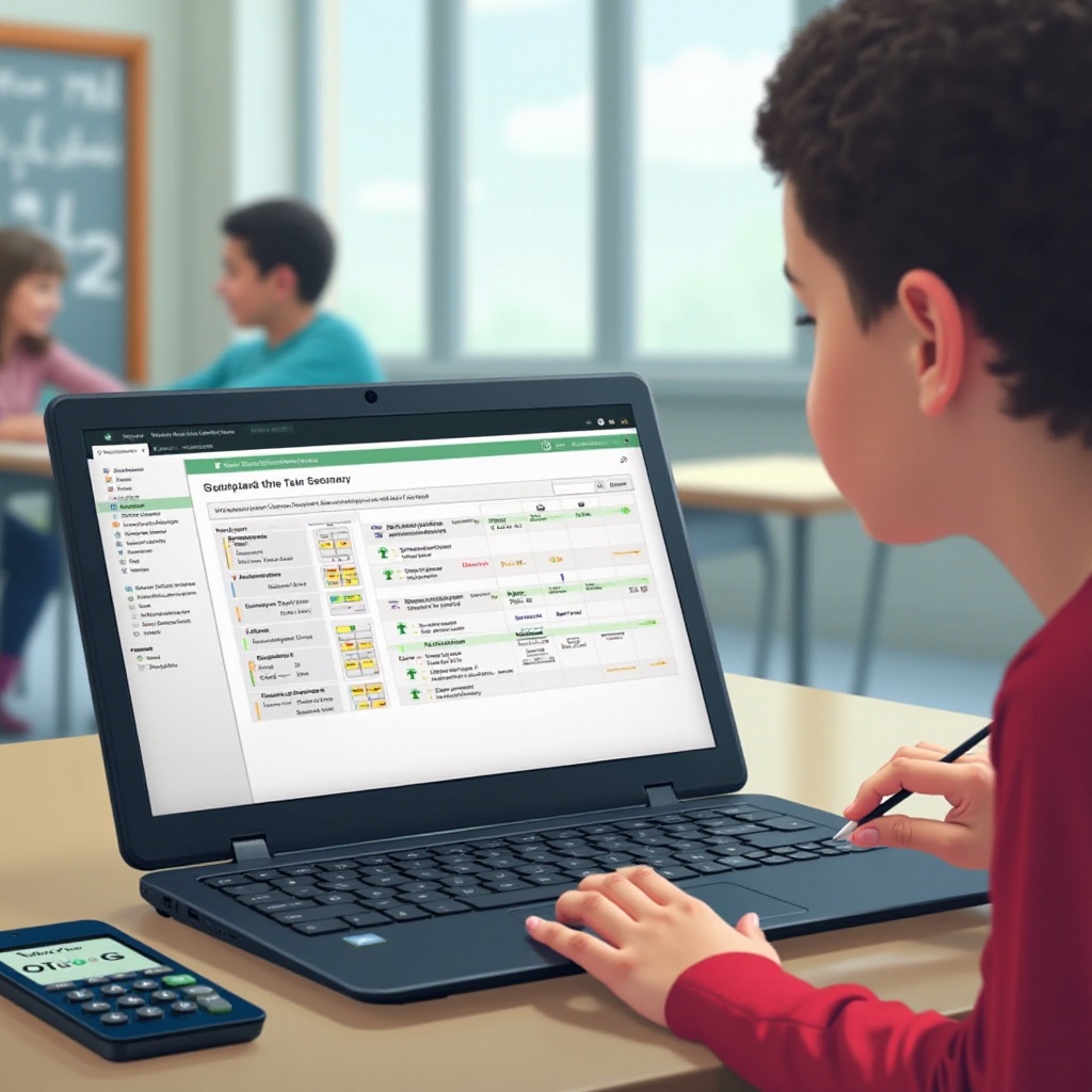 วิธีดาวน์โหลดซอฟต์แวร์บน TI-84 Chromebook