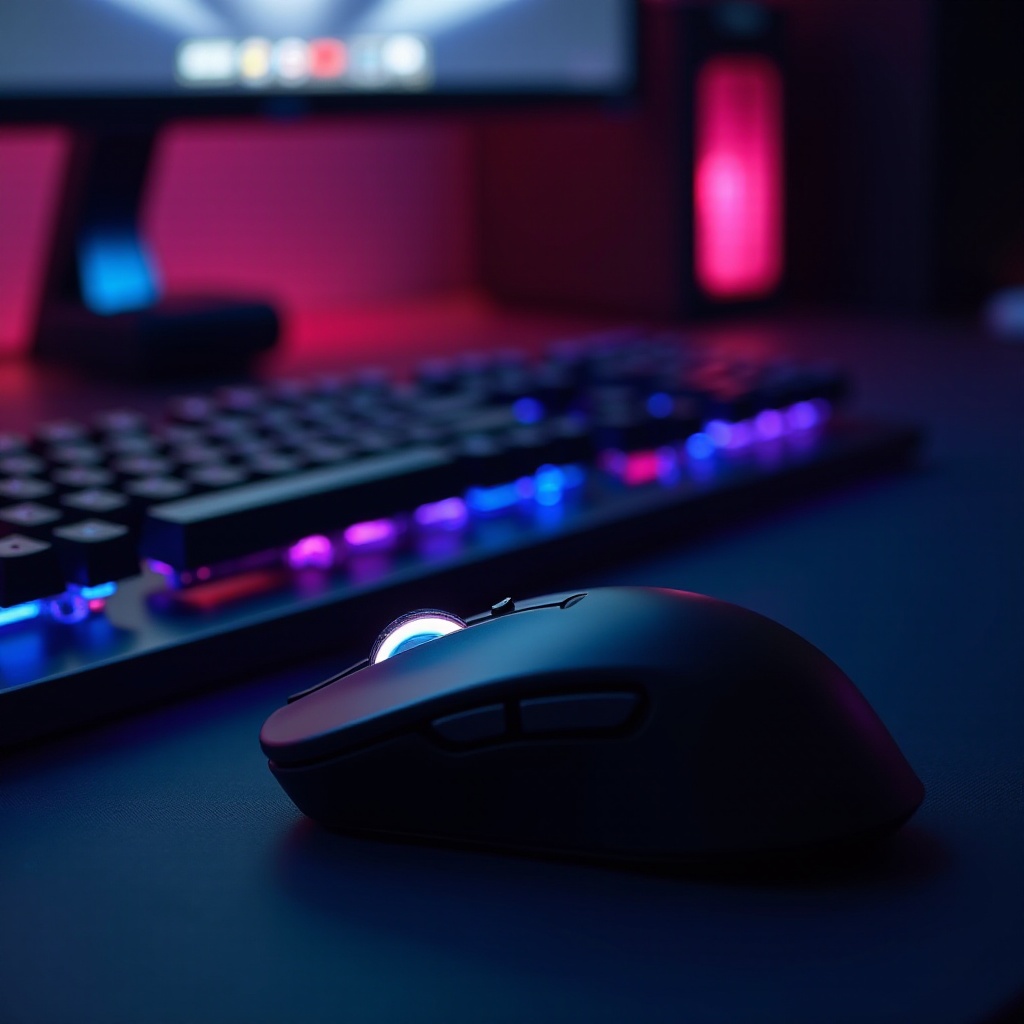 tastiera da gioco con mouse wireless