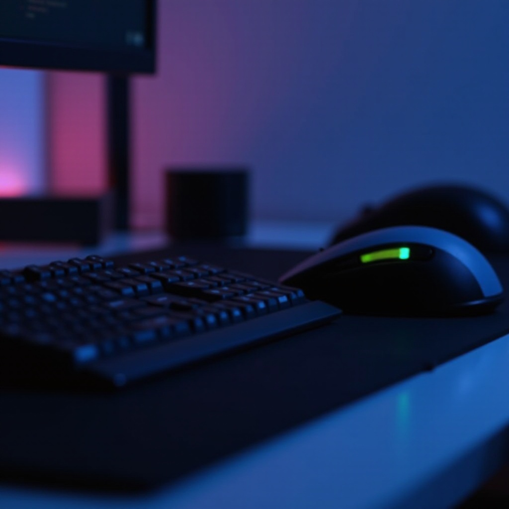 Gaming-Tastatur mit kabelloser Maus
