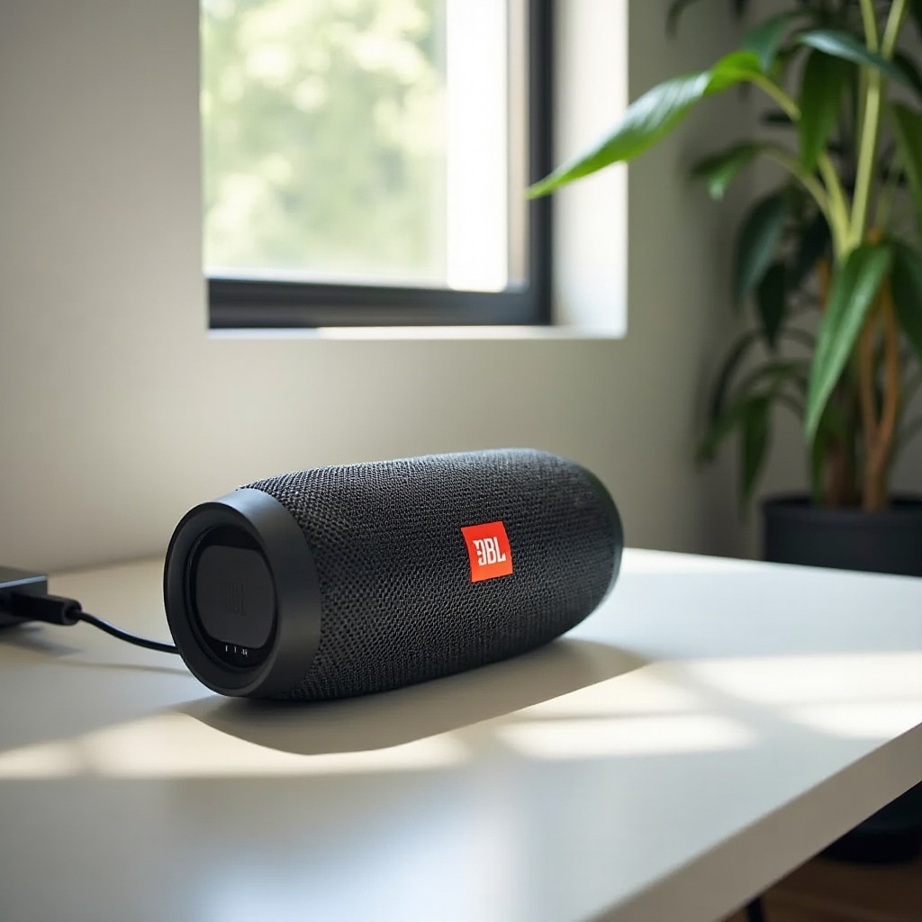 eine JBL-Lautsprecher aufladen