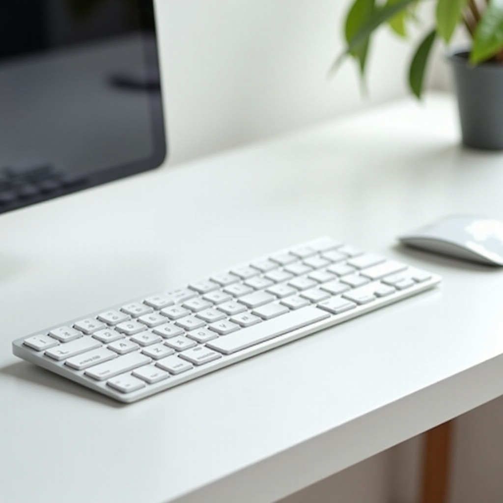 tastiera e mouse wireless bianchi per PC