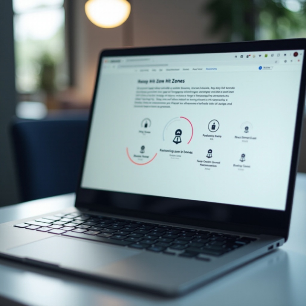 wie man Trefferzonen auf Chromebook anzeigt