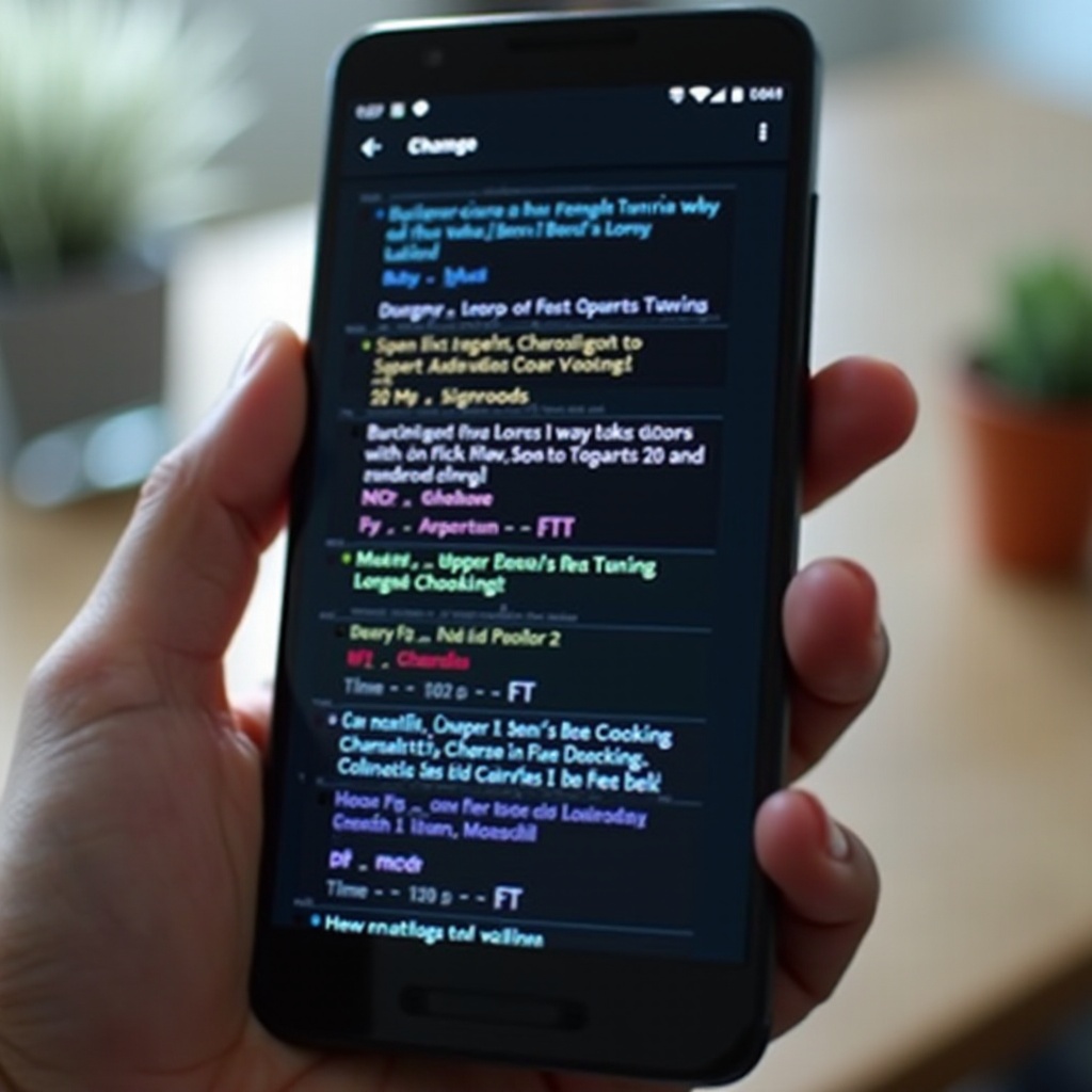 เปลี่ยนสีข้อความ Android