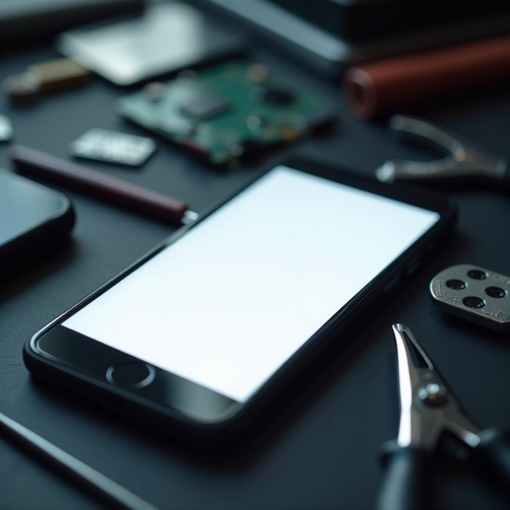 شاشة بيضاء ios