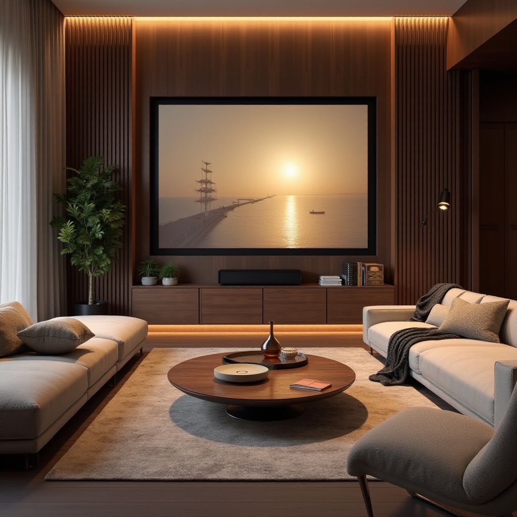 جهاز عرض مصمم للمساحات الفاخرة