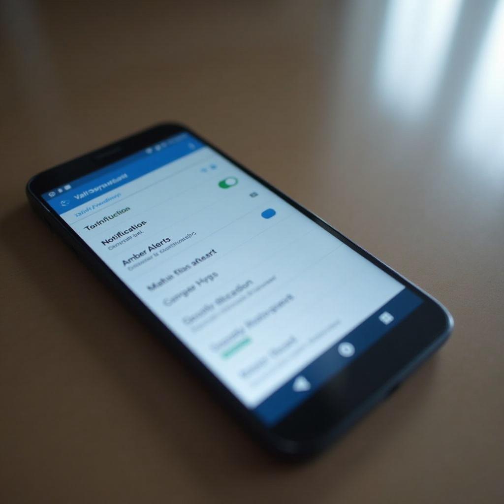 remover alertas AMBER do Android
