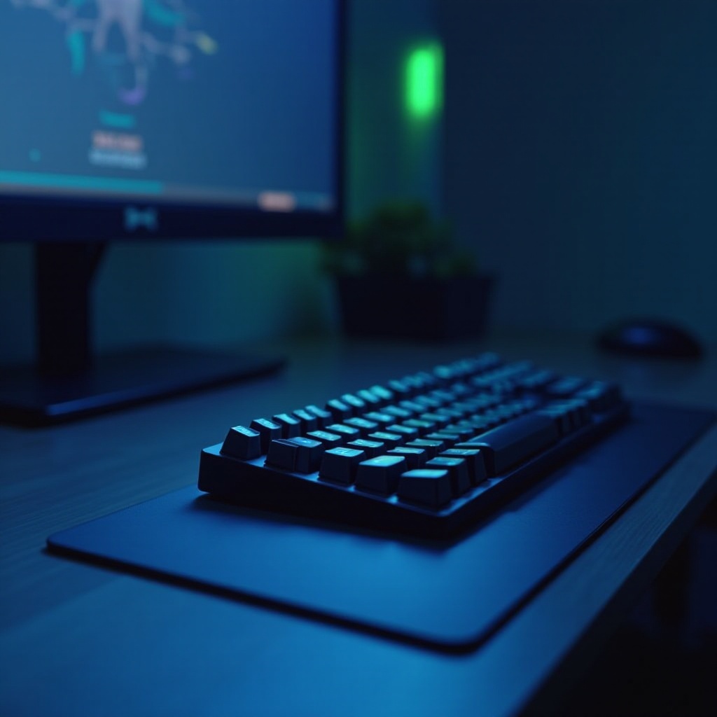 bom teclado de jogos silencioso