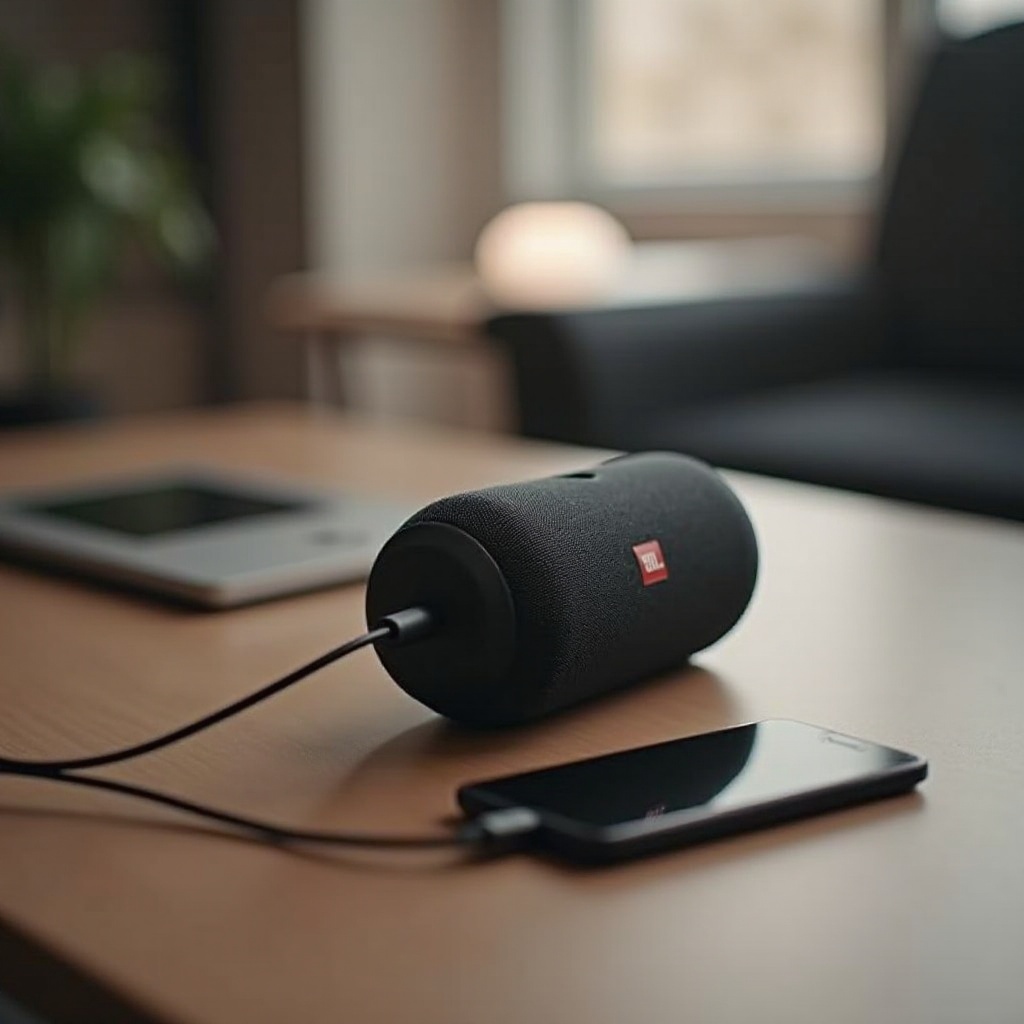 carregar uma caixa de som JBL