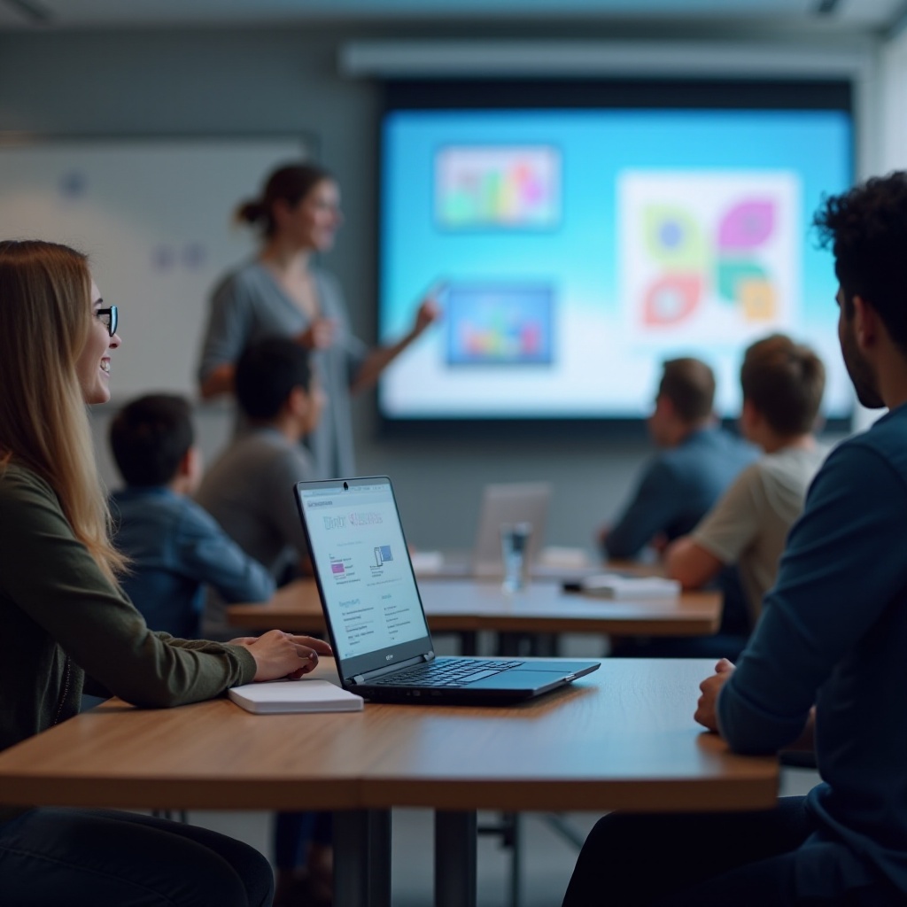 วิธีเชื่อมต่อ Chromebook กับโปรเจคเตอร์ Epson แบบไร้สาย