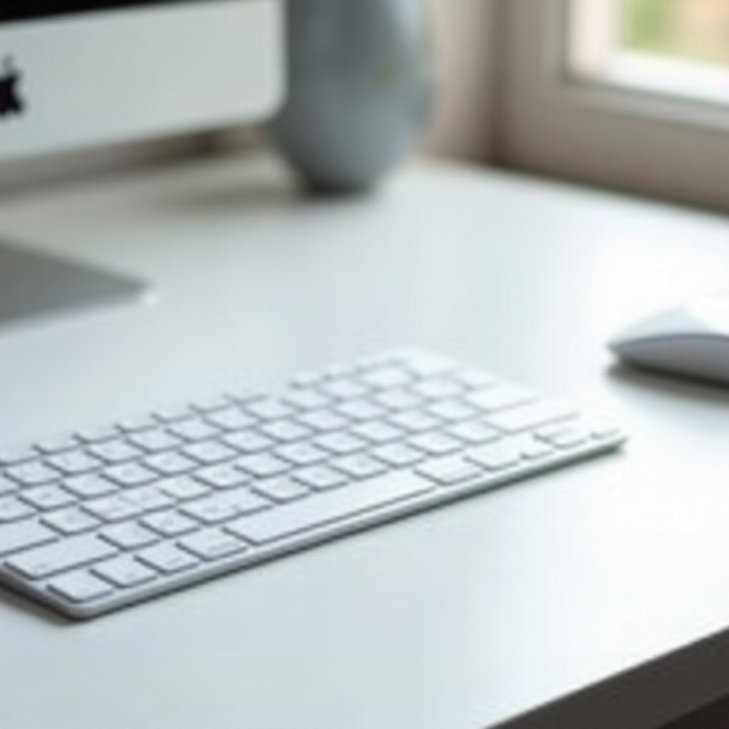 weiße kabellose Tastatur und Maus für PC