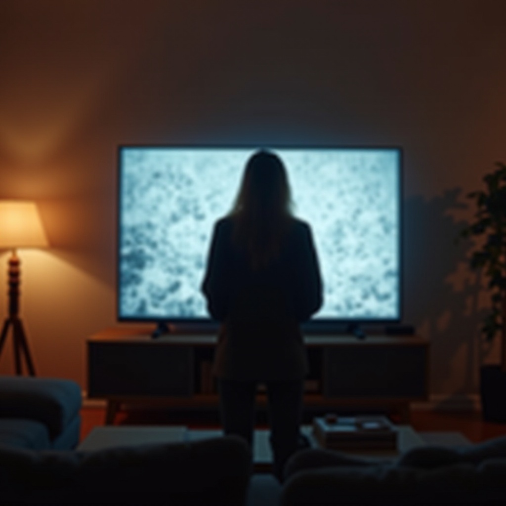 eingebranntes Bild auf dem Fernseher
