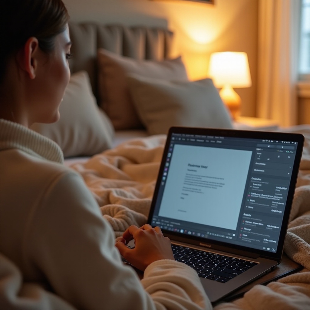 Gibt es einen Gegenstand, den man auf dem Bett liegen und Laptop schauen kann?