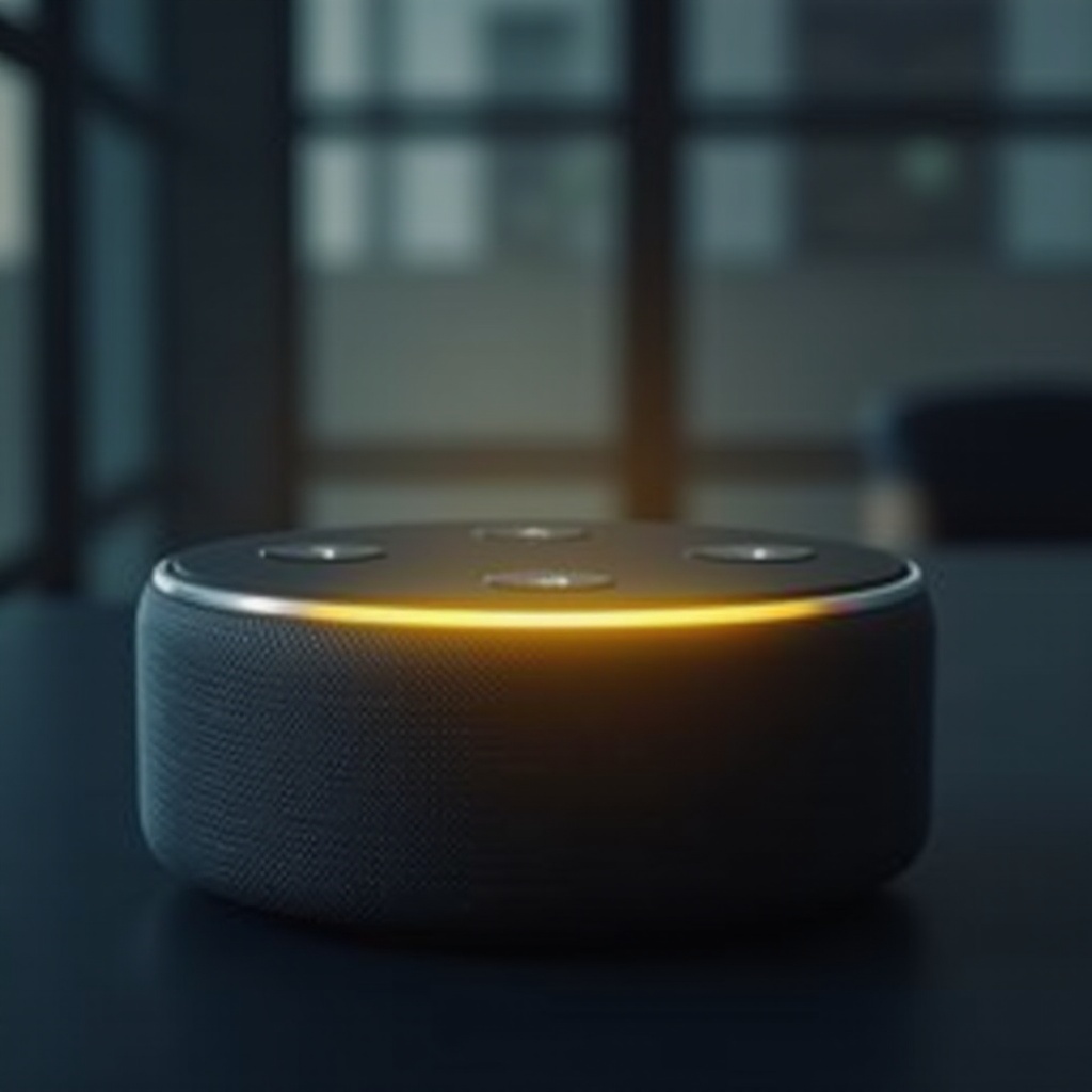 O anel amarelo da Alexa não desaparece